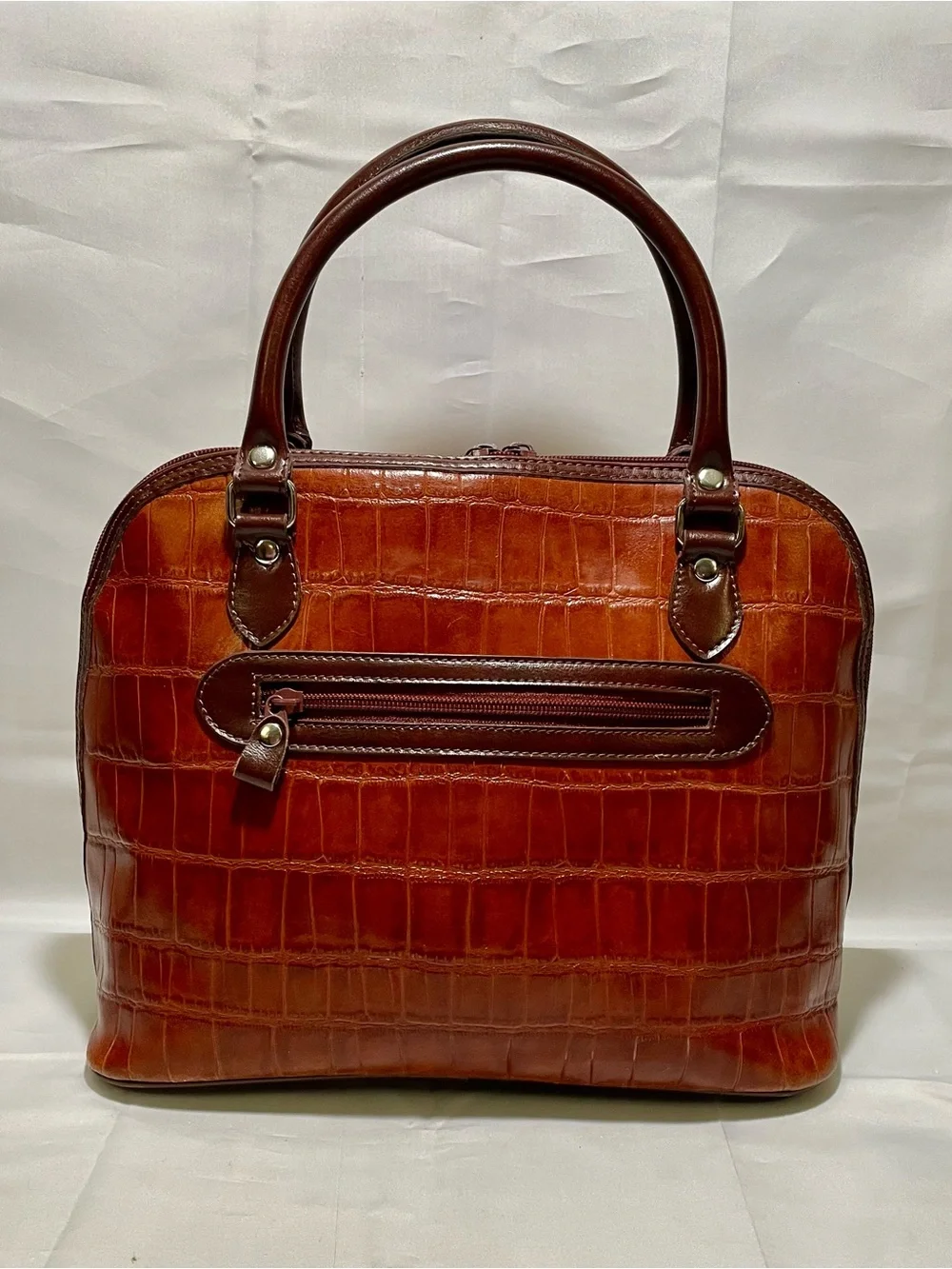Marc Chantal (M.C.) Croc- Embossed 3 Way Bag ✨Vintage, Y2K✨